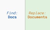 Find and Replace Text